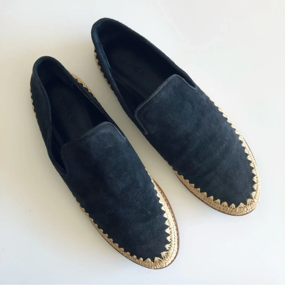 Vince Jalen Espadrille Suede Loafers